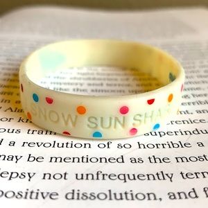 Quiksilver White Polka Dot Wristband *2 for $5*